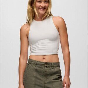 NWOT Prana Lotus High Neck Tank in Soft White